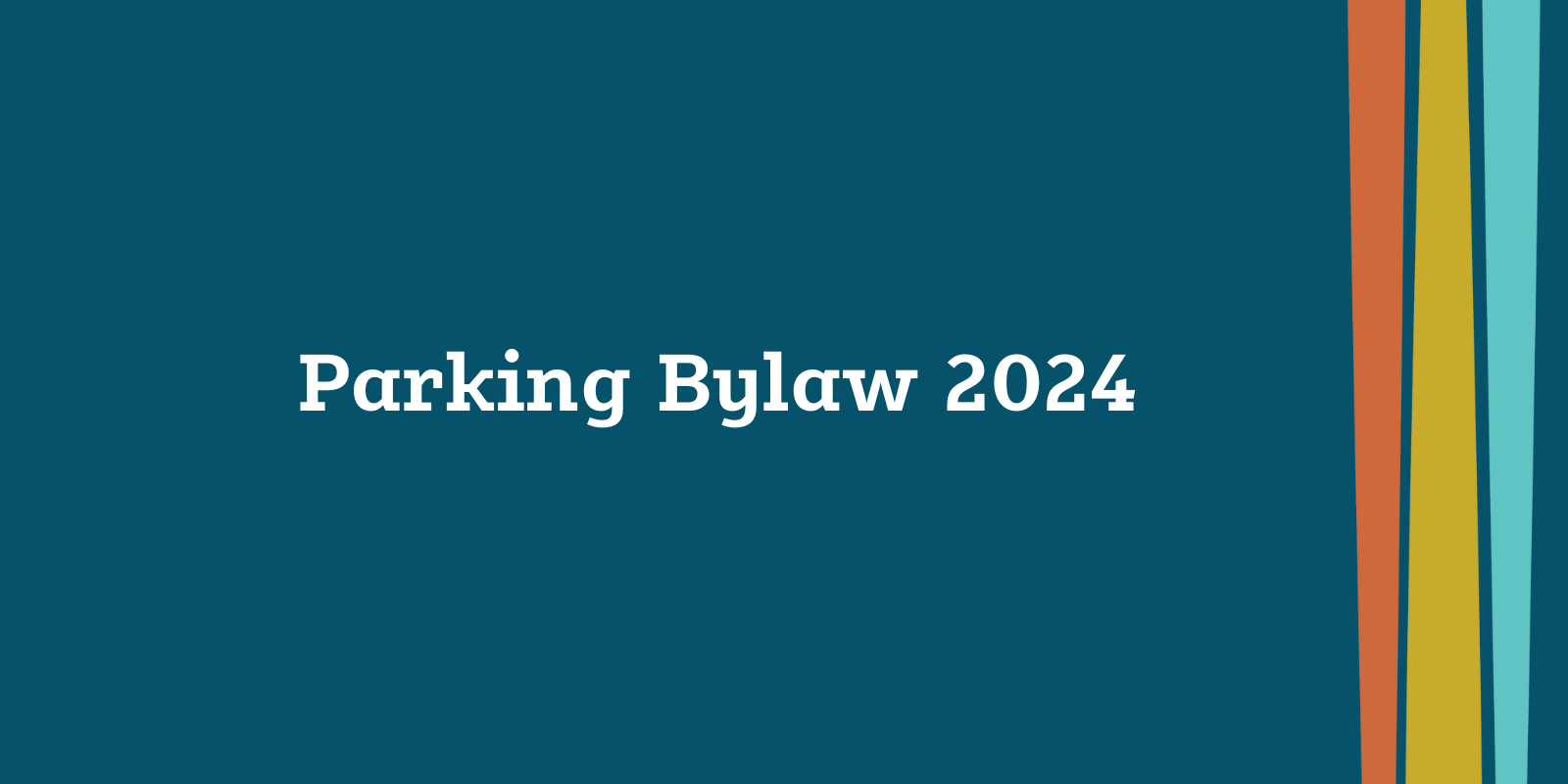 Parking Bylaw 2024 banner image