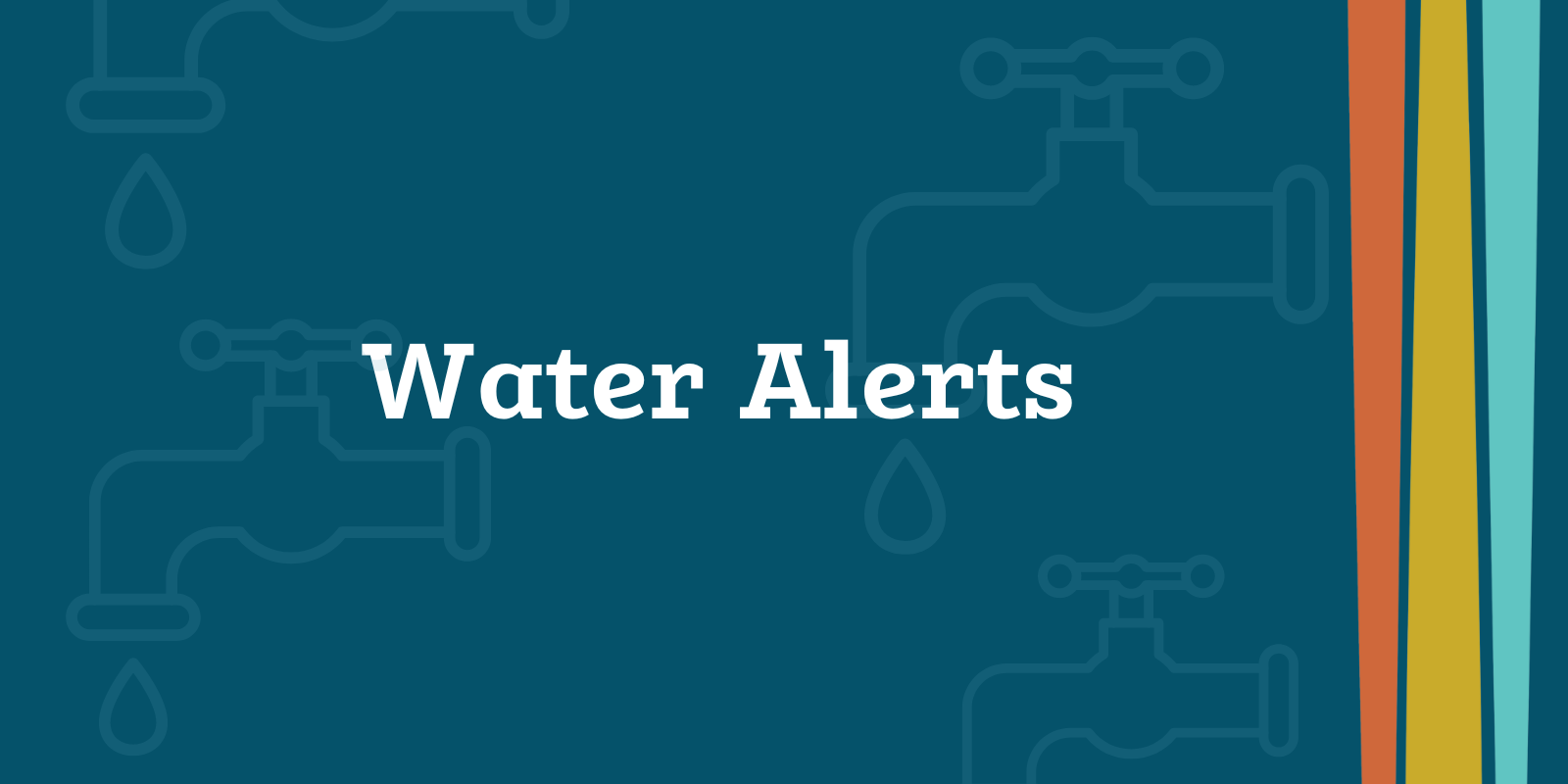 Water Alerts banner image