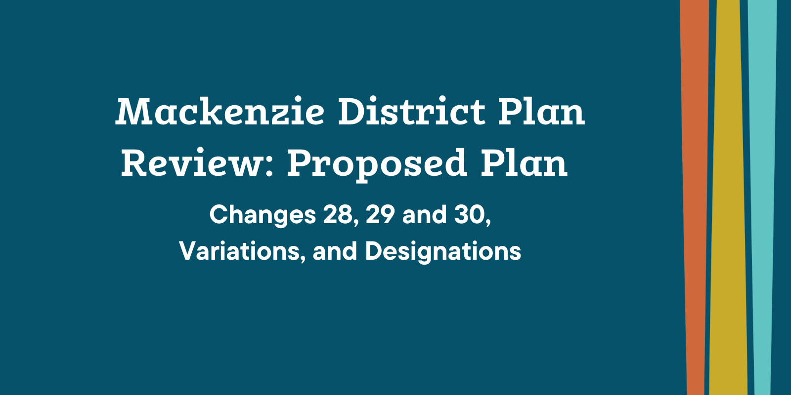 Mackenzie District Plan Review Proposed Plan banner image