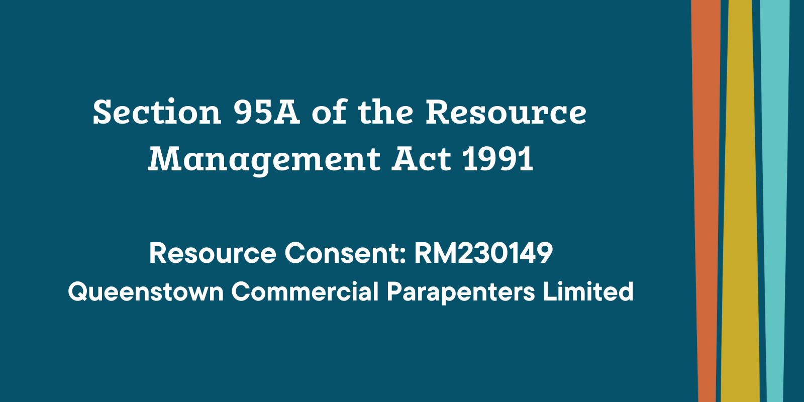 Resource Consent: RM230149 Queenstown Commercial Parapenters Limited banner image